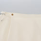 Elegant High Waist Virgin Wool Skirt