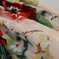 Exquisite High Waist Floral Silk Skirt