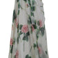 Elegant High-Waist Silk A-Line Skirt
