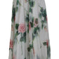 Elegant High-Waist Silk A-Line Skirt