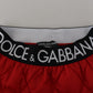 Elegant High Waist Mini Skirt in Red