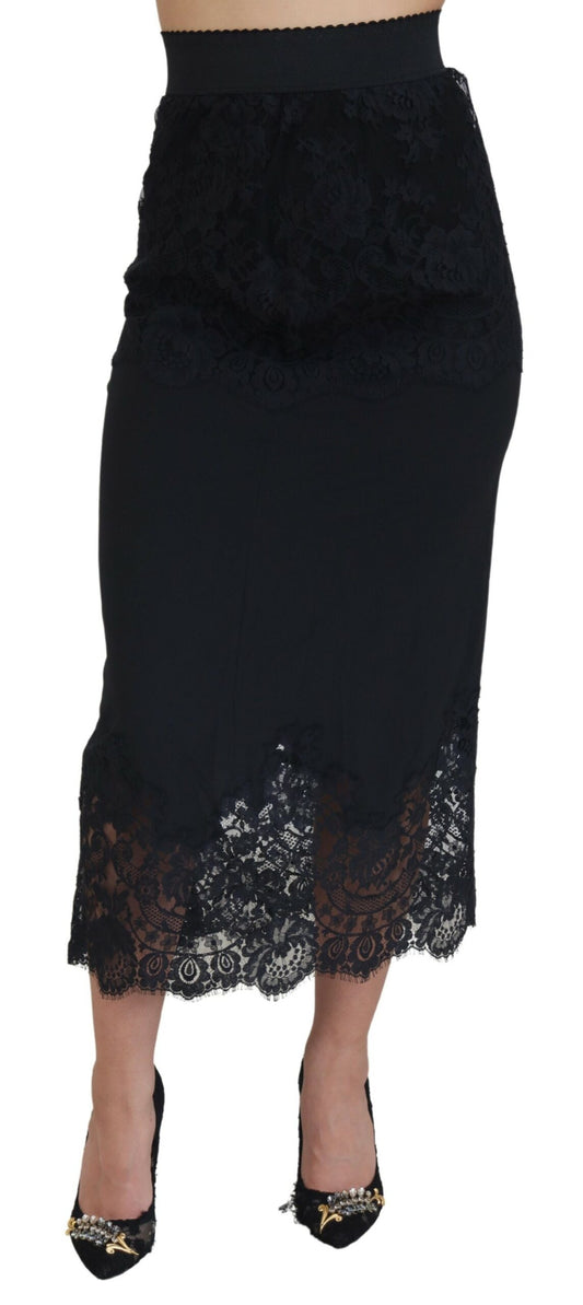 Elegant Silk Blend Midi Skirt