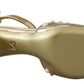 Elegant Gold Slingback Toe Sandals