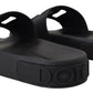 Elegant Black Slide Sandals