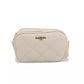 Beige Polyethylene Women Shoulder Bag
