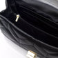 Black Polyethylene Women Shoulder Bag
