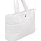 White Polyethylene Women Shoulder Bag
