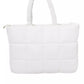 White Polyethylene Women Shoulder Bag