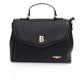 Black Polyethylene Women Handbag