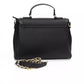 Black Polyethylene Women Handbag