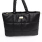 Black Polyethylene Women Shoulder Bag