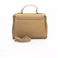 Beige Polyethylene Women Handbag