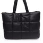 Black Polyethylene Women Shoulder Bag