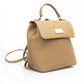 Beige Polyethylene Women Backpack