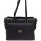 Black Polyethylene Women Handbag