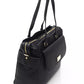 Black Polyethylene Women Handbag