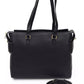 Black Polyethylene Women Handbag