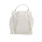 White Polyethylene Women Backpack