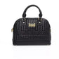 Black Polyethylene Women Handbag