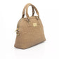 Beige Polyethylene Women Handbag