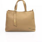 Beige Polyethylene Women Handbag