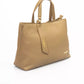 Beige Polyethylene Women Handbag