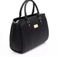 Black Polyethylene Women Handbag