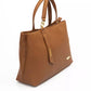 Brown Polyethylene Women Handbag