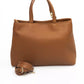 Brown Polyethylene Women Handbag