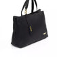 Black Polyethylene Women Handbag