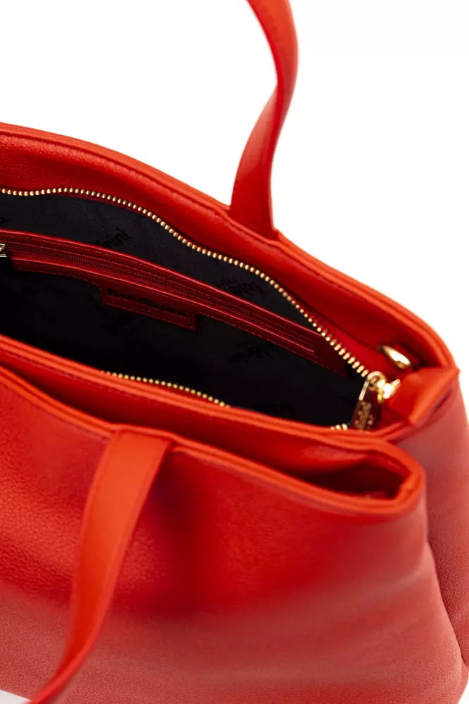 Red Polyethylene Women Handbag