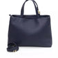 Blue Polyethylene Women Handbag