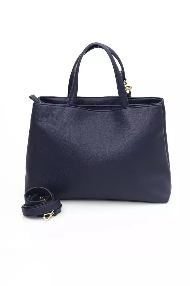 Blue Polyethylene Women Handbag