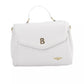 White Polyethylene Women Handbag