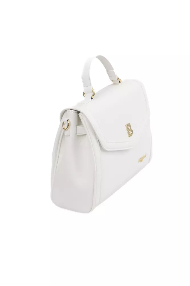 White Polyethylene Women Handbag