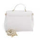 White Polyethylene Women Handbag