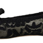 Elegant Black Lace Flat Shoes