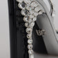Elegant Crystals Embellished Leather Pumps