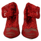 Radiant Red Lace Taormina High Heels