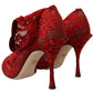 Radiant Red Lace Taormina High Heels