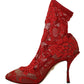 Radiant Red Lace Taormina High Heels