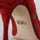 Radiant Red Lace Taormina High Heels