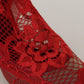 Radiant Red Lace Taormina High Heels