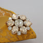 Yellow Lace Heels with Crystal Embellishment