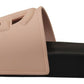 Chic Pink Slide Sandals - Authentic Italian Luxury