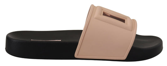 Chic Pink Slide Sandals - Authentic Italian Luxury