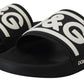 Chic Monochrome Slide Sandals