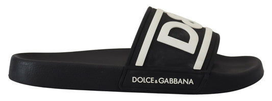 Chic Monochrome Slide Sandals