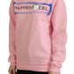 Elegant Pink Long Sleeve Pullover Sweater