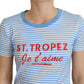 Exclusive Striped Crew Neck Cotton Tee